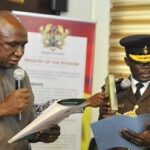 prison-DG.......-Mr-Isaac-Kofi-Egyirright-being-sworn-into-office-by-Mr-Ambrose-Dery