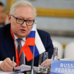 Russian Deputy Foreign Minister and head of delegation Sergey Ryabkov attend a P5 NPT conference in Beijing