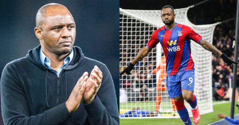 Crystal-Palace-Manager-Patrick-Vieira-and-Jordan-Ayew