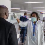Screening of passengers, Maya Maya airport, Bzv-2