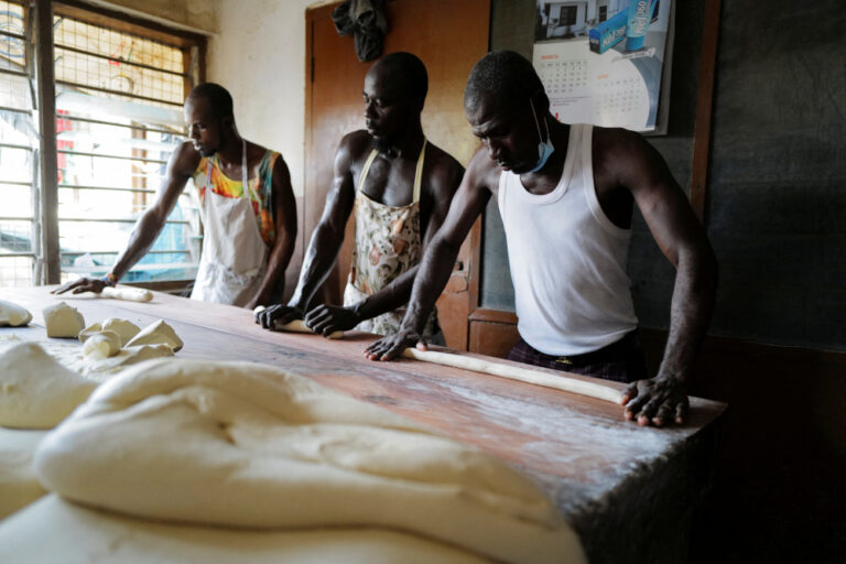 Bread making at Bethel Brothers Bakery in Accra