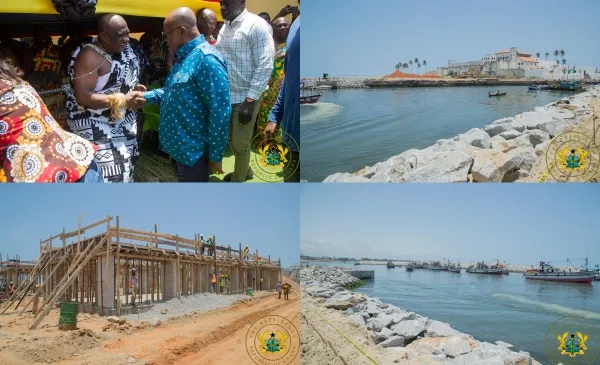 President-Akufo-Addo-with-the-Paramount-Chief-of-Elmina-tile